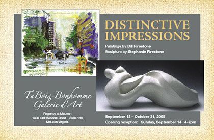 Stephanie Firestone Distinctive Impressions exhibition.